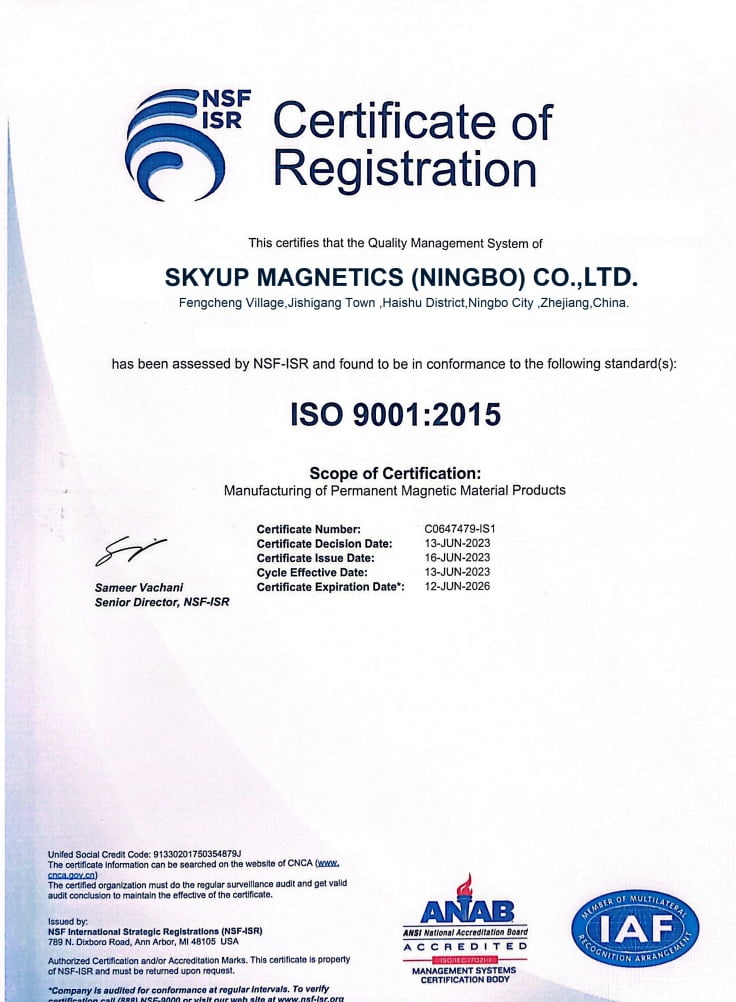 Quality Certifications