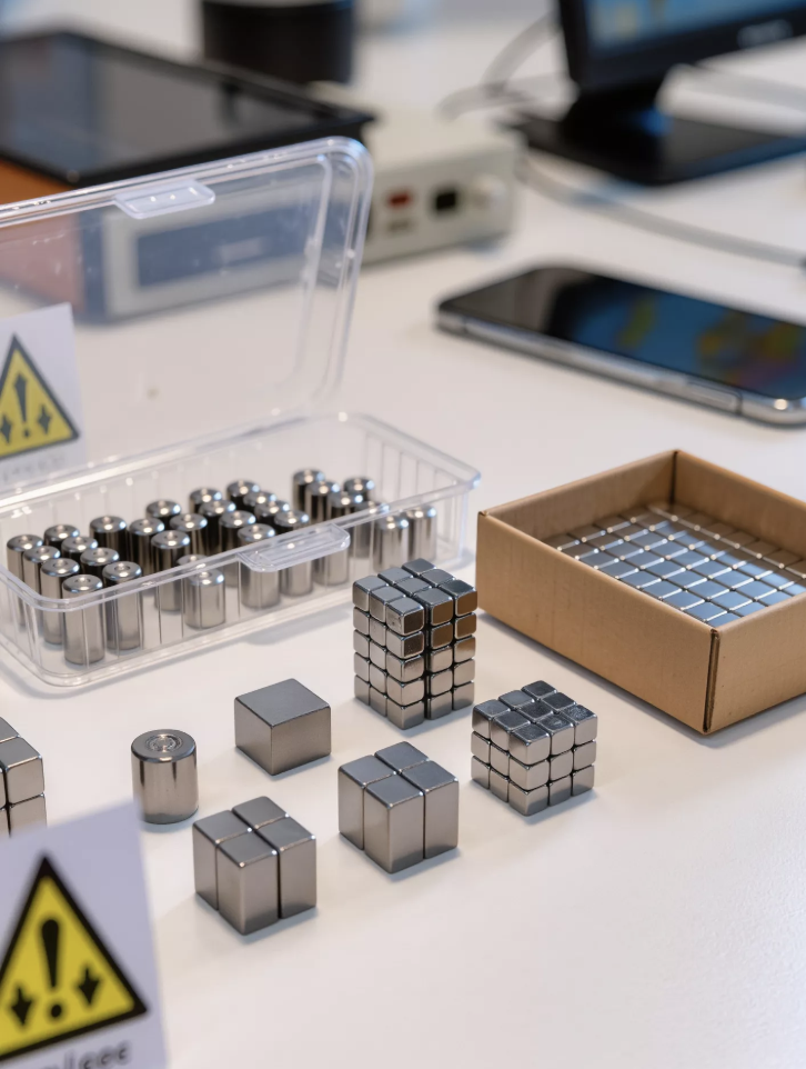 Safety handling of magnets